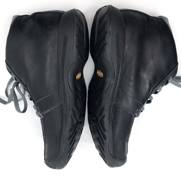 KEEN Black Leather Chukka Lace Up Ankle Boots - Picture 5 of 15